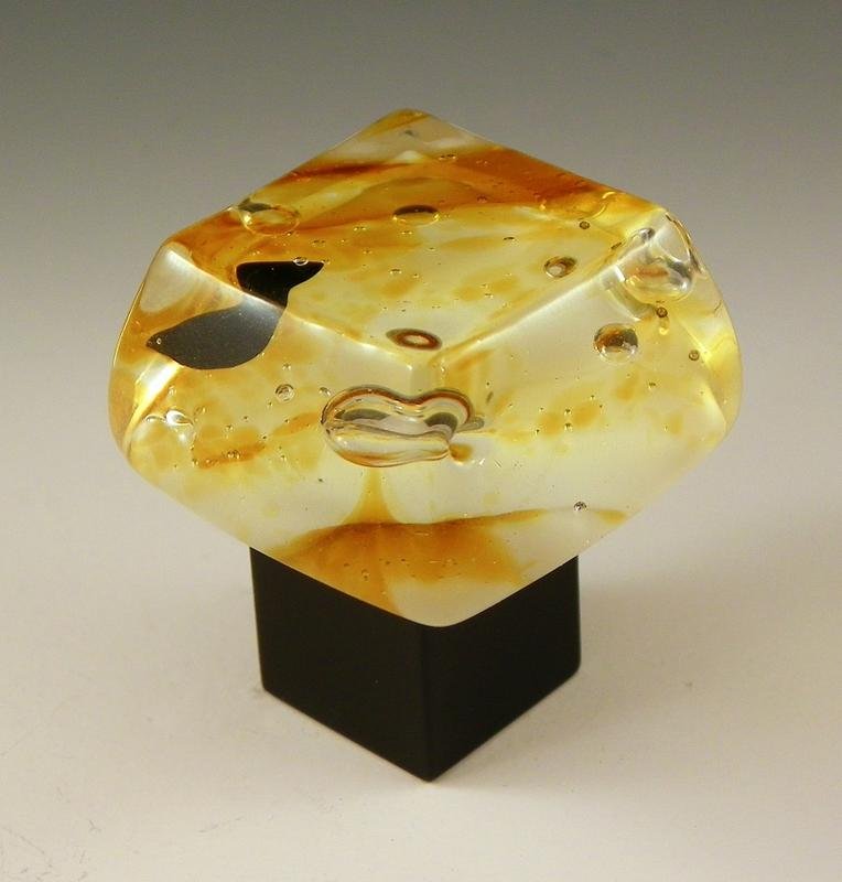 Rum Raisin - Custom Glass Cabinet Knob - Ann Ivory Studios