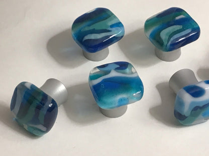 Seascapes Small - Custom Glass Knob - Ann Ivory Studios