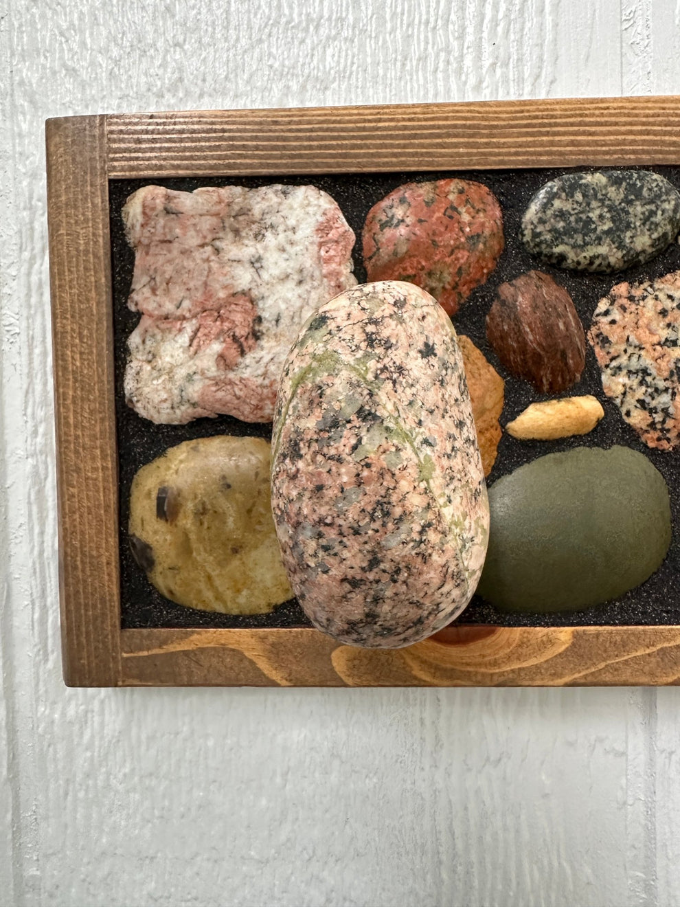 Rock Coat Racks Rock Coat Rack- Sliced Lake Stone – Ann Ivory Studios