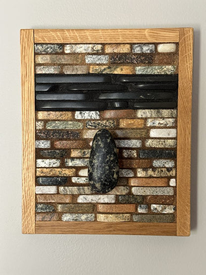 Sliced Stone - Mosaic Rock Rack - Ann Ivory Studios