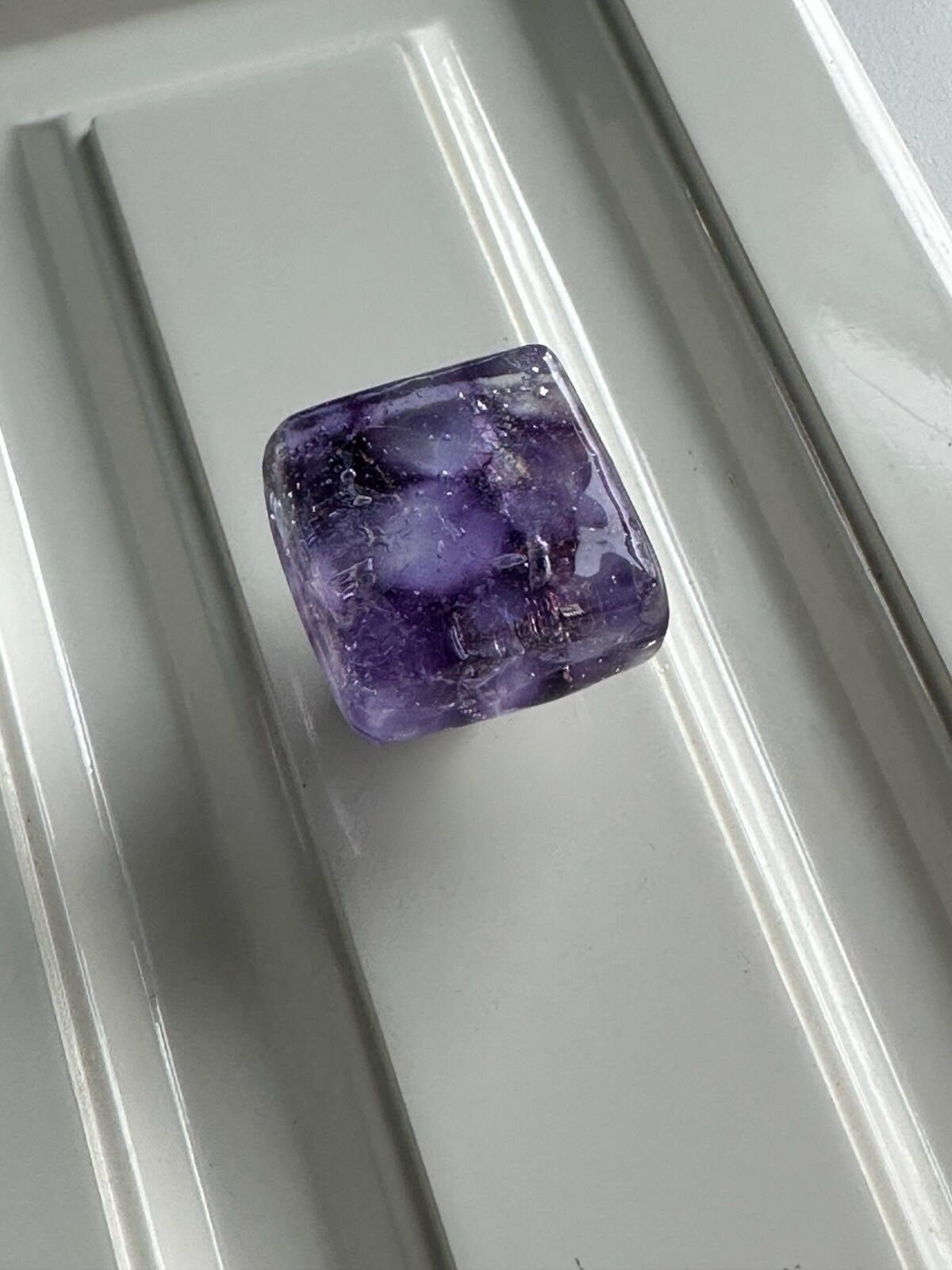 Spirit of Amethyst - Limited Edition Custom Glass Cabinet Knob - Ann Ivory Studios