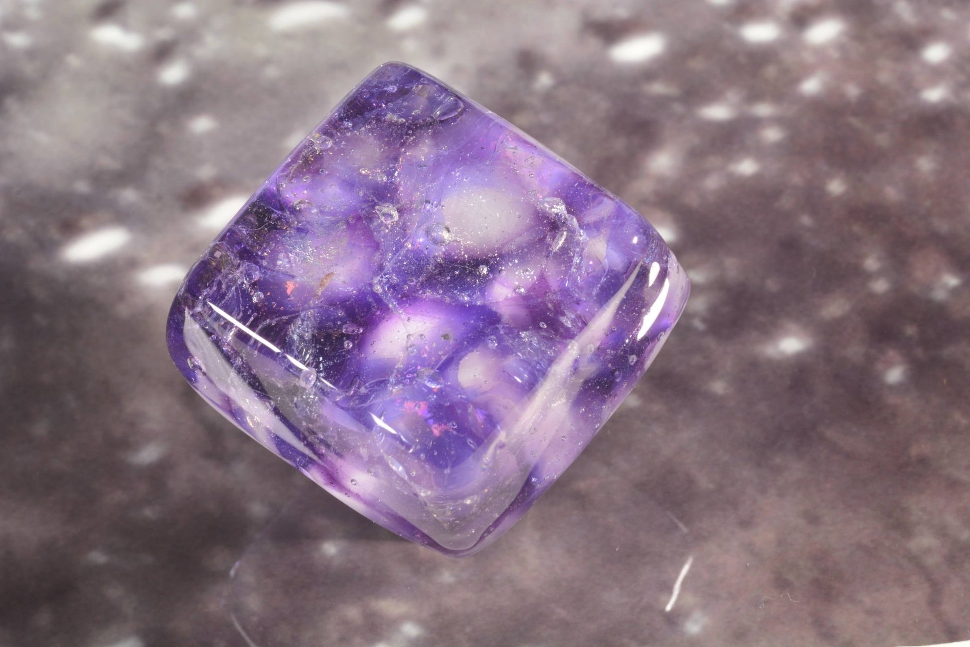Spirit of Amethyst - Limited Edition Custom Glass Cabinet Knob - Ann Ivory Studios