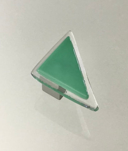 Triangles - Custom Glass Cabinet Knobs - Ann Ivory Studios