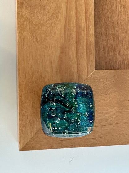 Verde Waters - custom Glass Cabinet Knob - Ann Ivory Studios