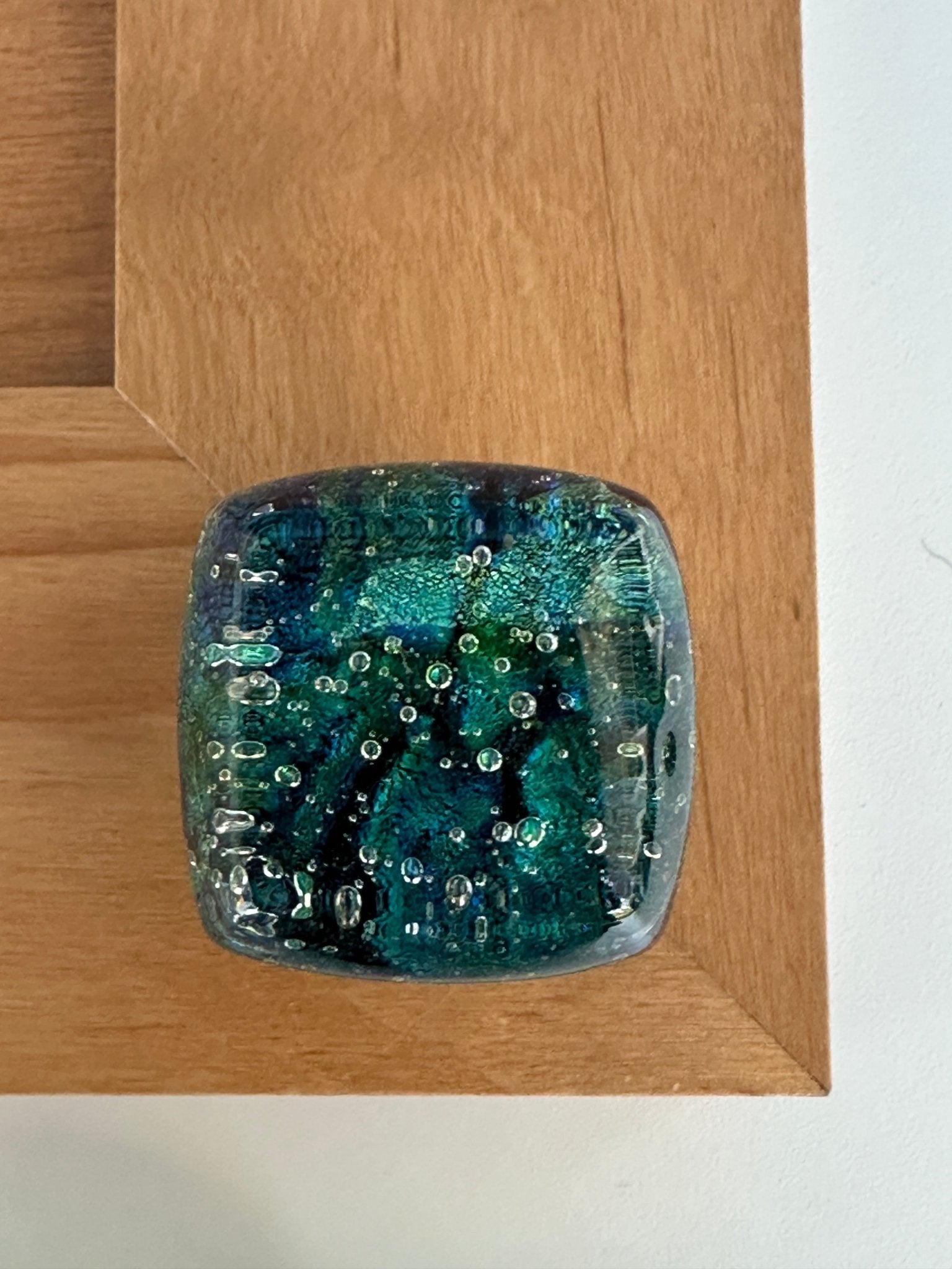 Verde Waters - custom Glass Cabinet Knob - Ann Ivory Studios