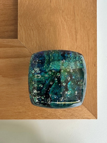 Verde Waters - custom Glass Cabinet Knob - Ann Ivory Studios