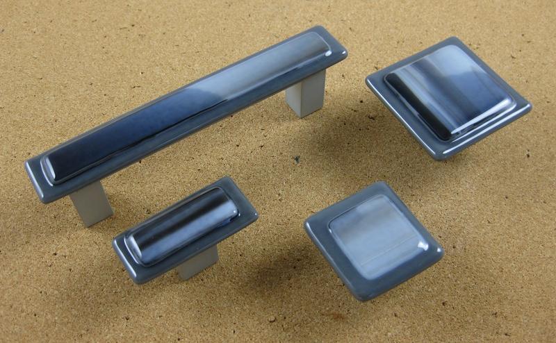 Weston - Custom Glass Cabinet Knob and Pull - Ann Ivory Studios